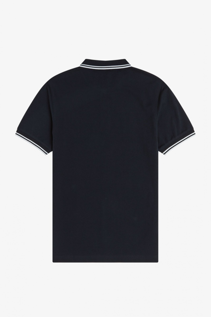 Fred Perry The Fred Perry Men's Polo Shirts Navy | DVQ-710248