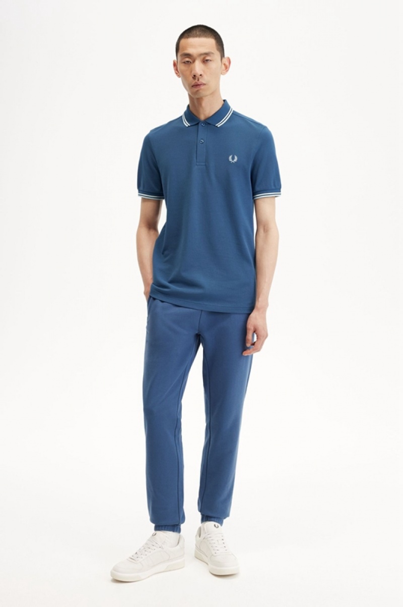 Fred Perry The Fred Perry Men's Polo Shirts Blue | RHF-901423