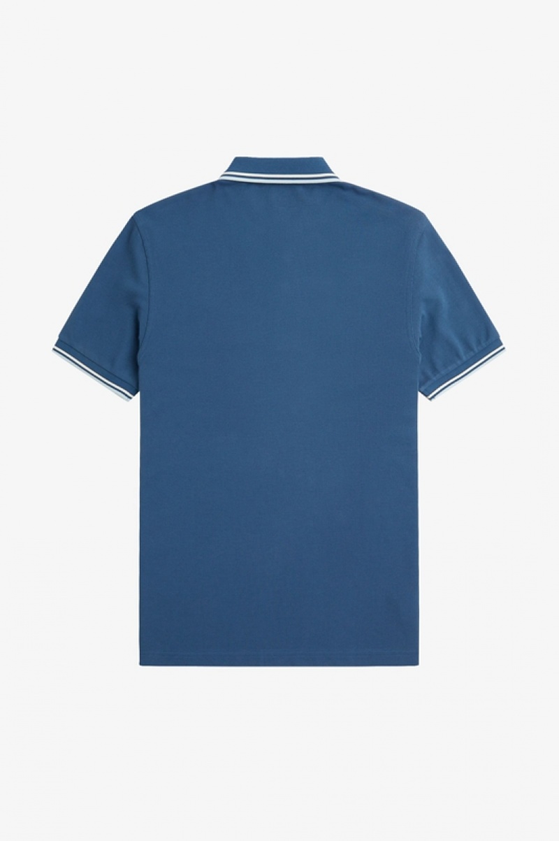 Fred Perry The Fred Perry Men's Polo Shirts Blue | RHF-901423