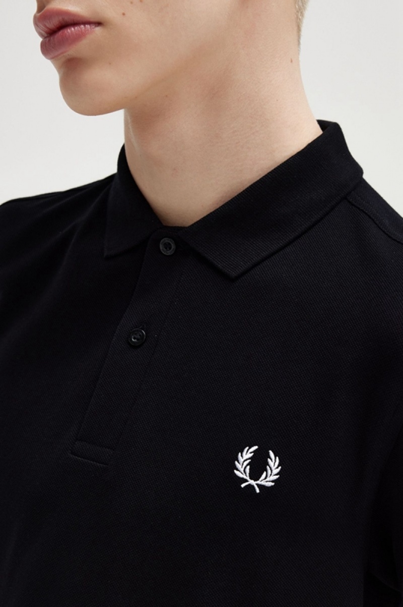 Fred Perry The Fred Perry Men's Polo Shirts Black | ZRX-769480