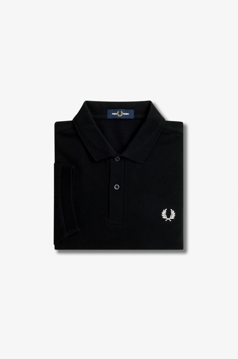 Fred Perry The Fred Perry Men's Polo Shirts Black | ZRX-769480