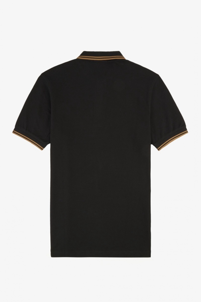 Fred Perry The Fred Perry Men's Polo Shirts Black | XOK-034867