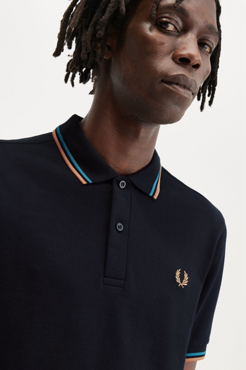 Fred Perry The Fred Perry Men's Polo Shirts Black | LPJ-632018