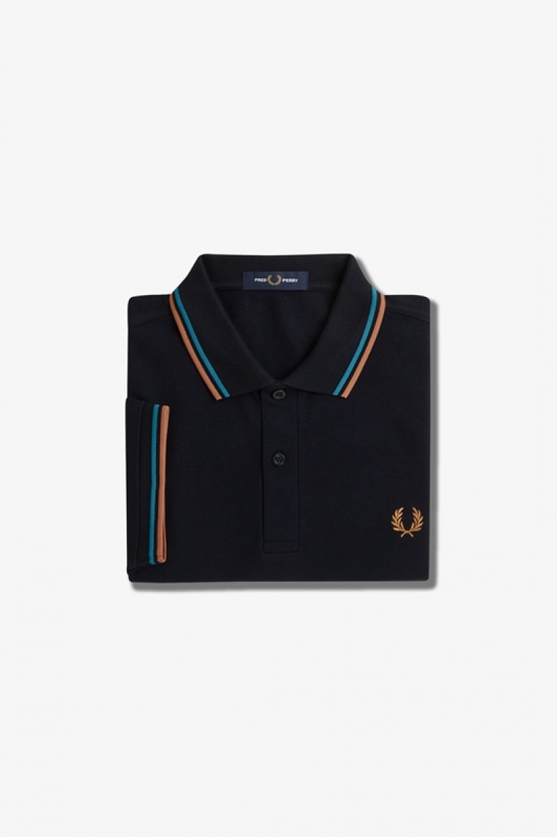 Fred Perry The Fred Perry Men's Polo Shirts Black | LPJ-632018