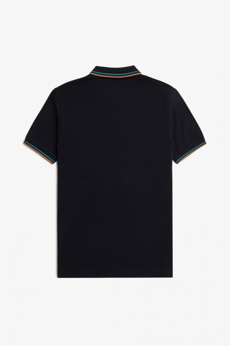 Fred Perry The Fred Perry Men's Polo Shirts Black | LPJ-632018