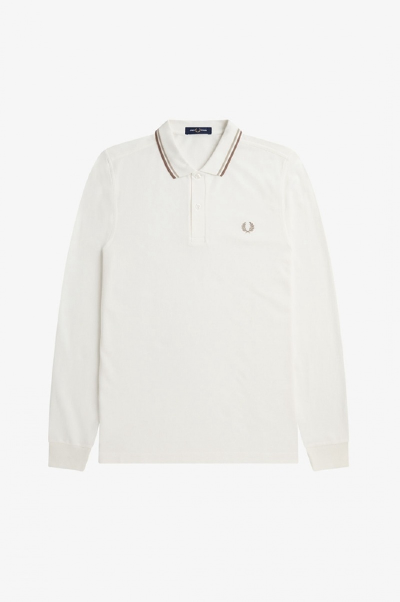 Fred Perry The Fred Perry Men's Polo Shirts White | QEY-842073