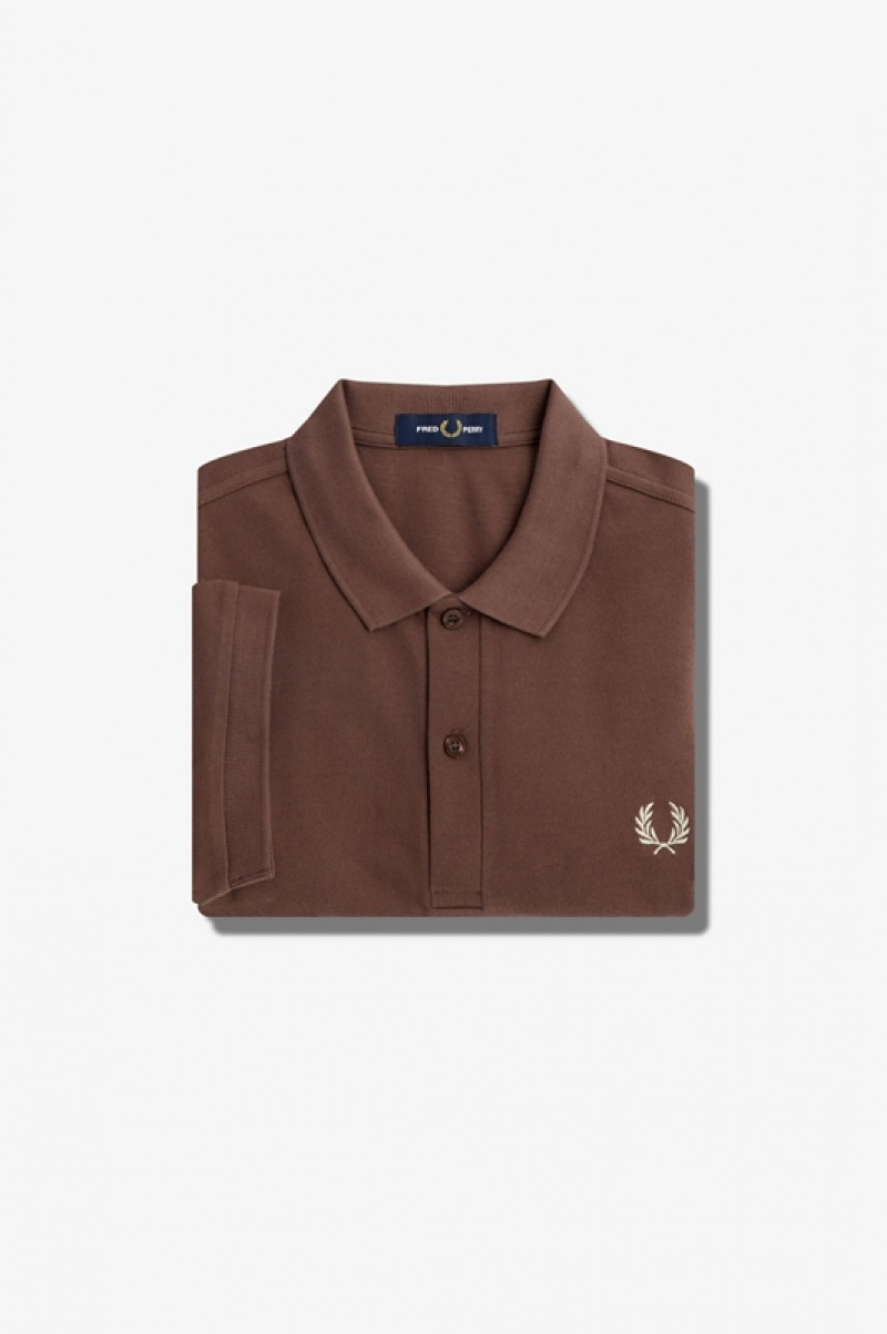 Fred Perry The Fred Perry Men's Polo Shirts Chocolate | VJO-641395