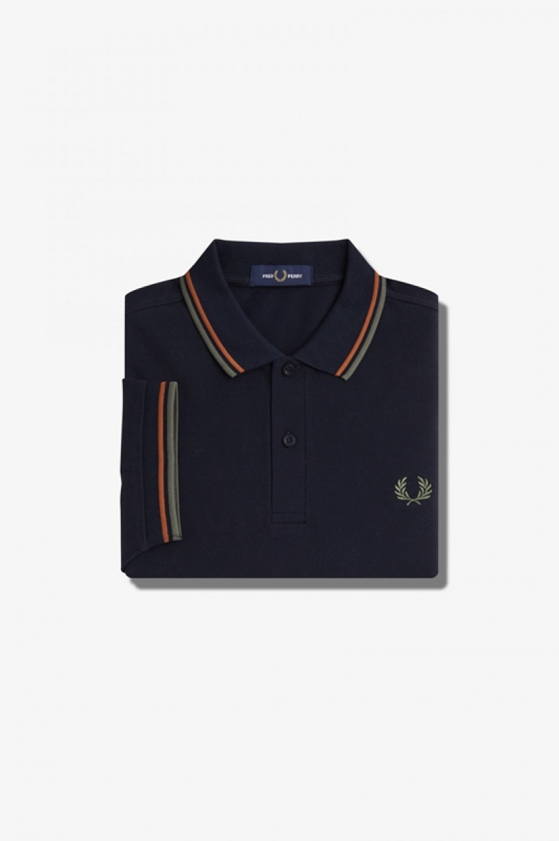 Fred Perry The Fred Perry Men's Polo Shirts Navy | JTD-745163