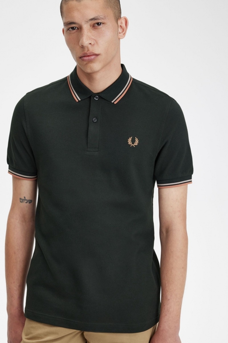 Fred Perry The Fred Perry Men's Polo Shirts Green | GKN-963027