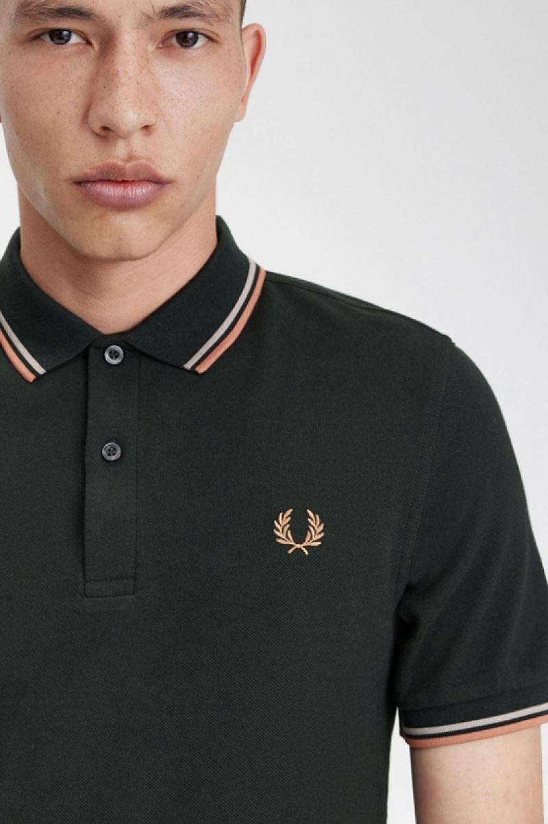 Fred Perry The Fred Perry Men's Polo Shirts Green | GKN-963027