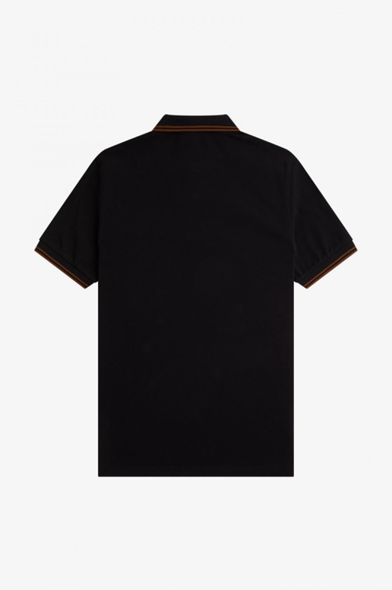 Fred Perry The Fred Perry Men's Polo Shirts Black | TYN-507123