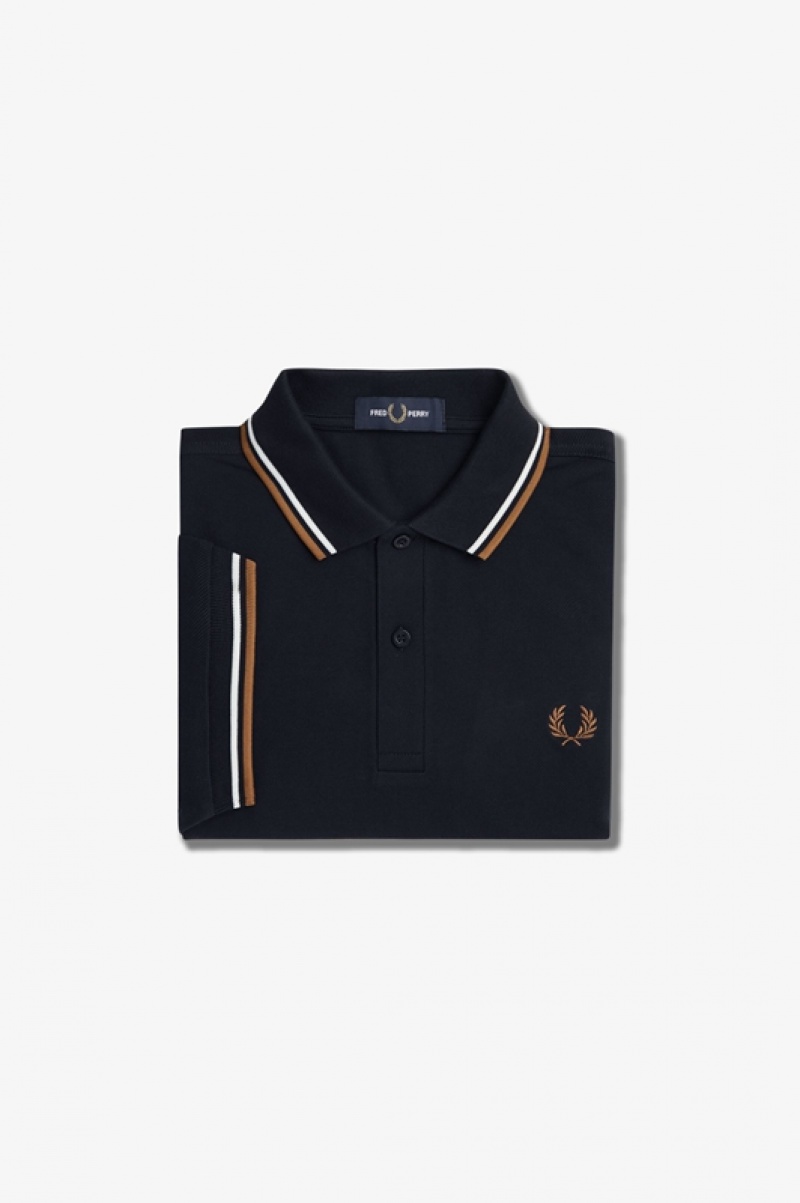 Fred Perry The Fred Perry Men's Polo Shirts Navy | WTY-492675