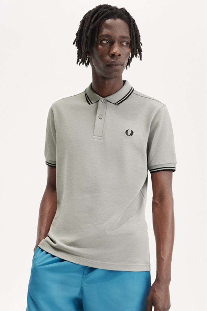 Fred Perry The Fred Perry Men's Polo Shirts Black | LOC-794603