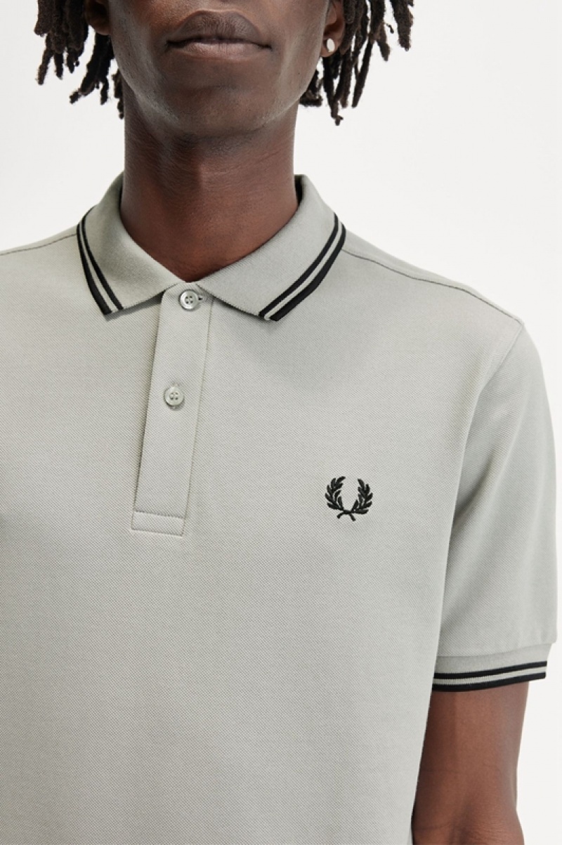 Fred Perry The Fred Perry Men's Polo Shirts Black | LOC-794603