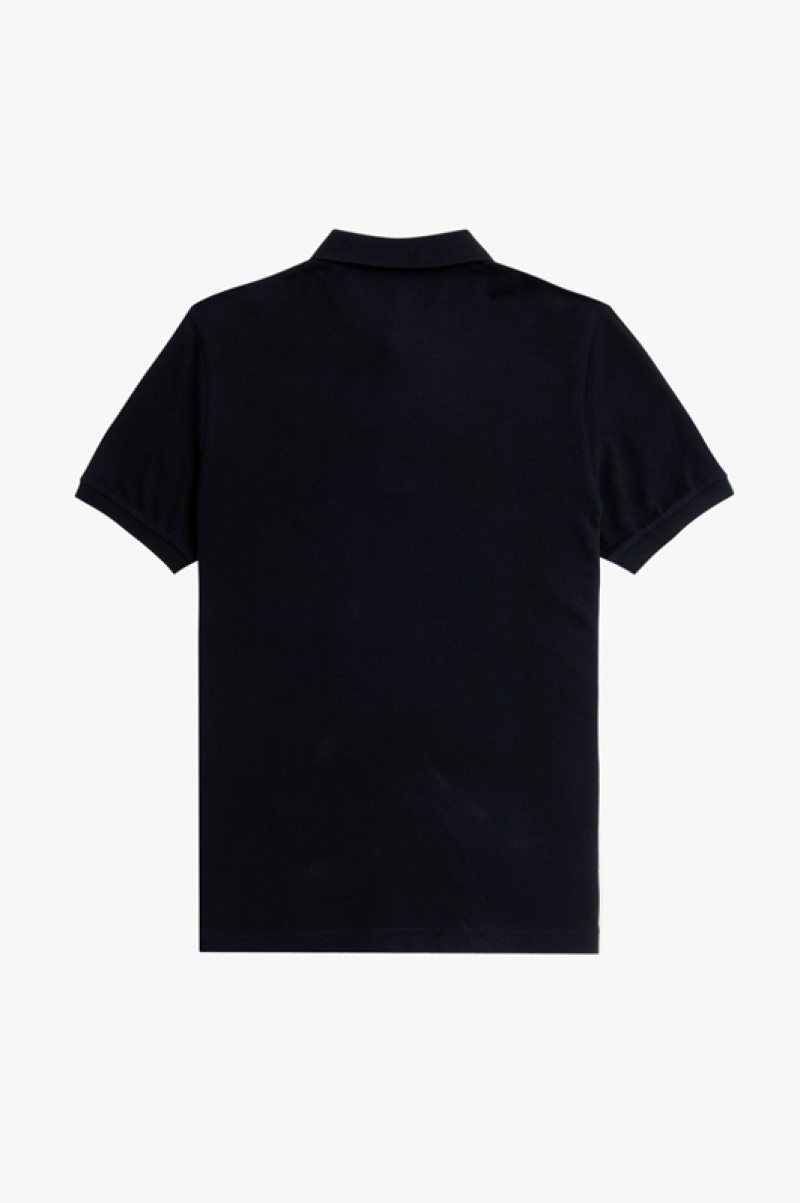 Fred Perry The Fred Perry Men's Polo Shirts Black | HAY-350986