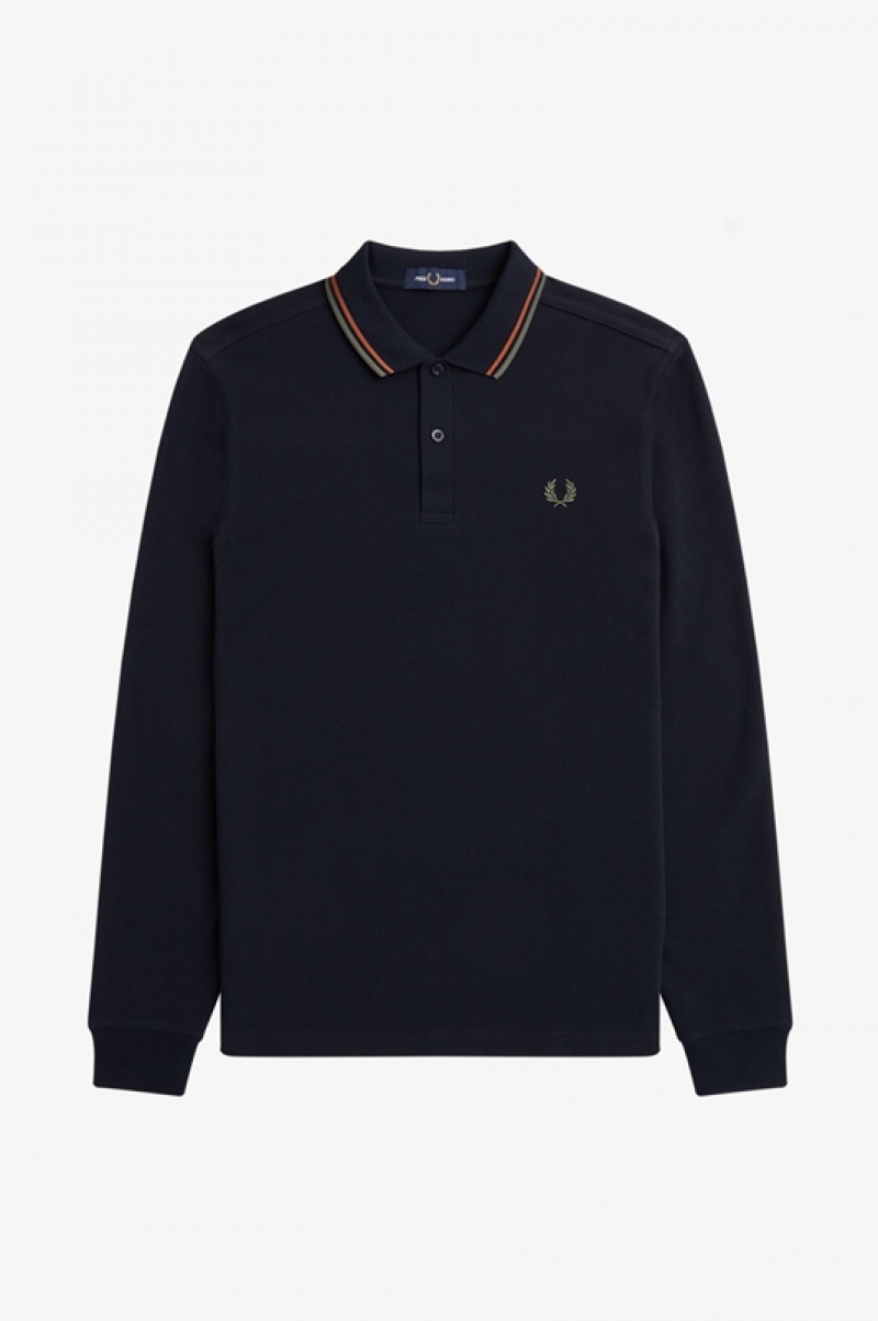 Fred Perry The Fred Perry Men's Polo Shirts Navy | QBU-812374