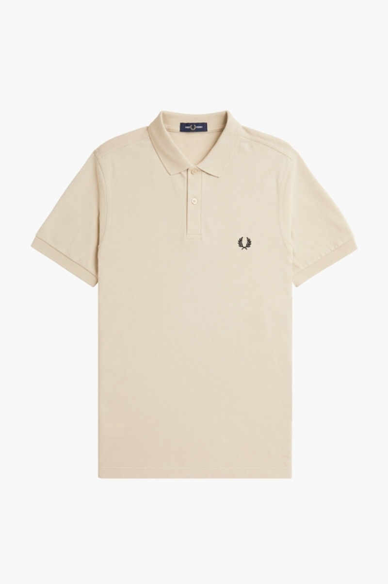 Fred Perry The Fred Perry Men's Shirts Beige | NJO-582419