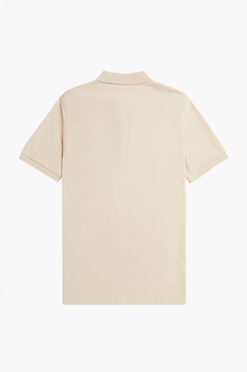 Fred Perry The Fred Perry Men's Shirts Beige | NJO-582419