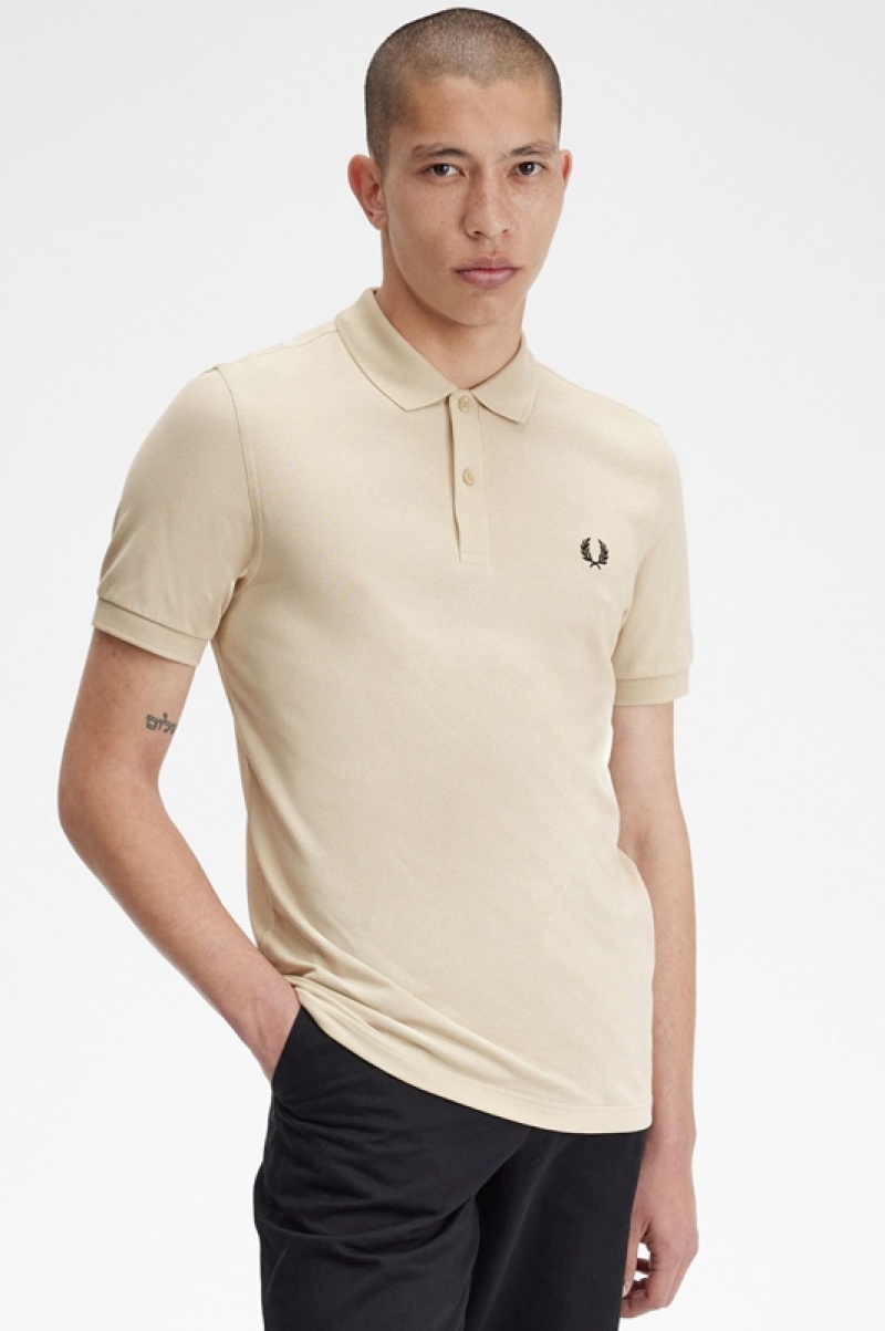 Fred Perry The Fred Perry Men's Shirts Beige | NJO-582419