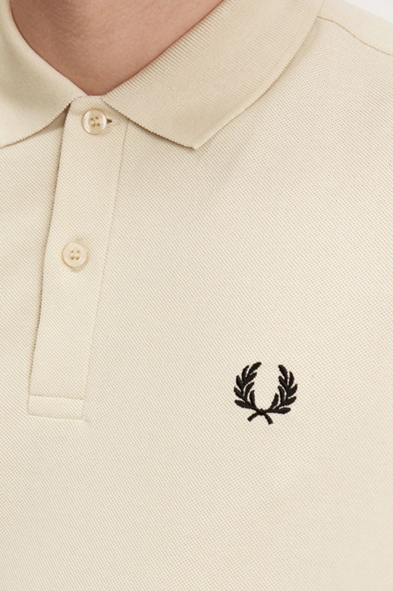 Fred Perry The Fred Perry Men's Shirts Beige | NJO-582419