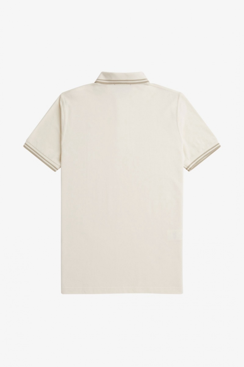 Fred Perry The Fred Perry Men's Shirts Beige | YAV-071925