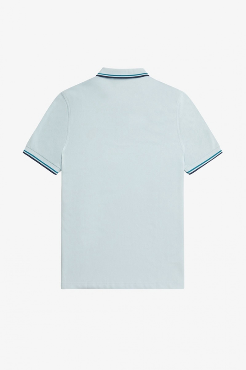 Fred Perry The Fred Perry Men's Shirts Blue | AMO-049721