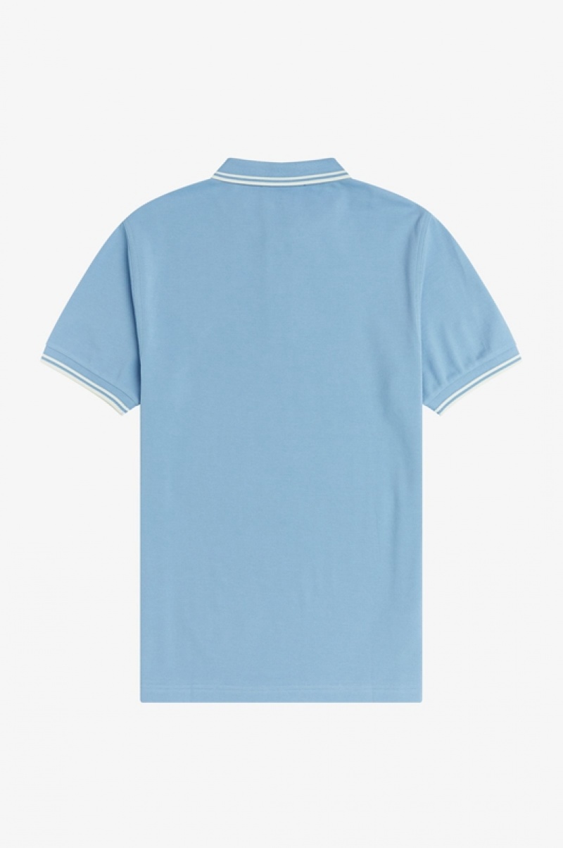 Fred Perry The Fred Perry Men's Shirts Blue | TMB-421830