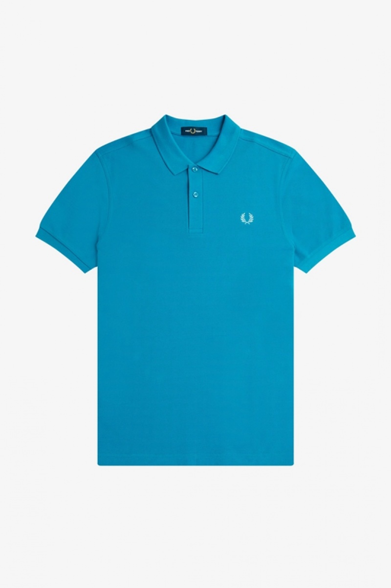 Fred Perry The Fred Perry Men's Shirts Blue | AMC-132986