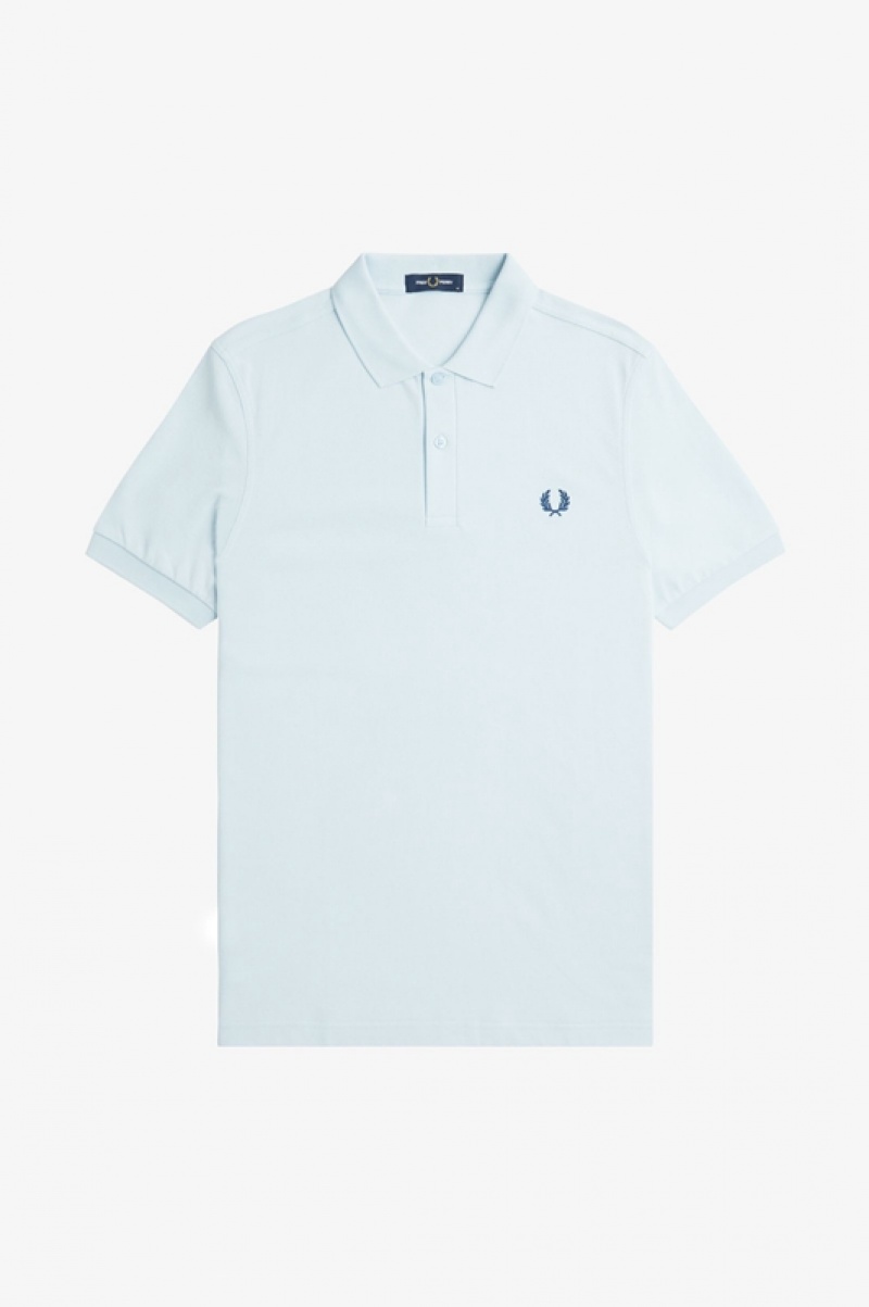 Fred Perry The Fred Perry Men's Shirts Blue | FIE-127635