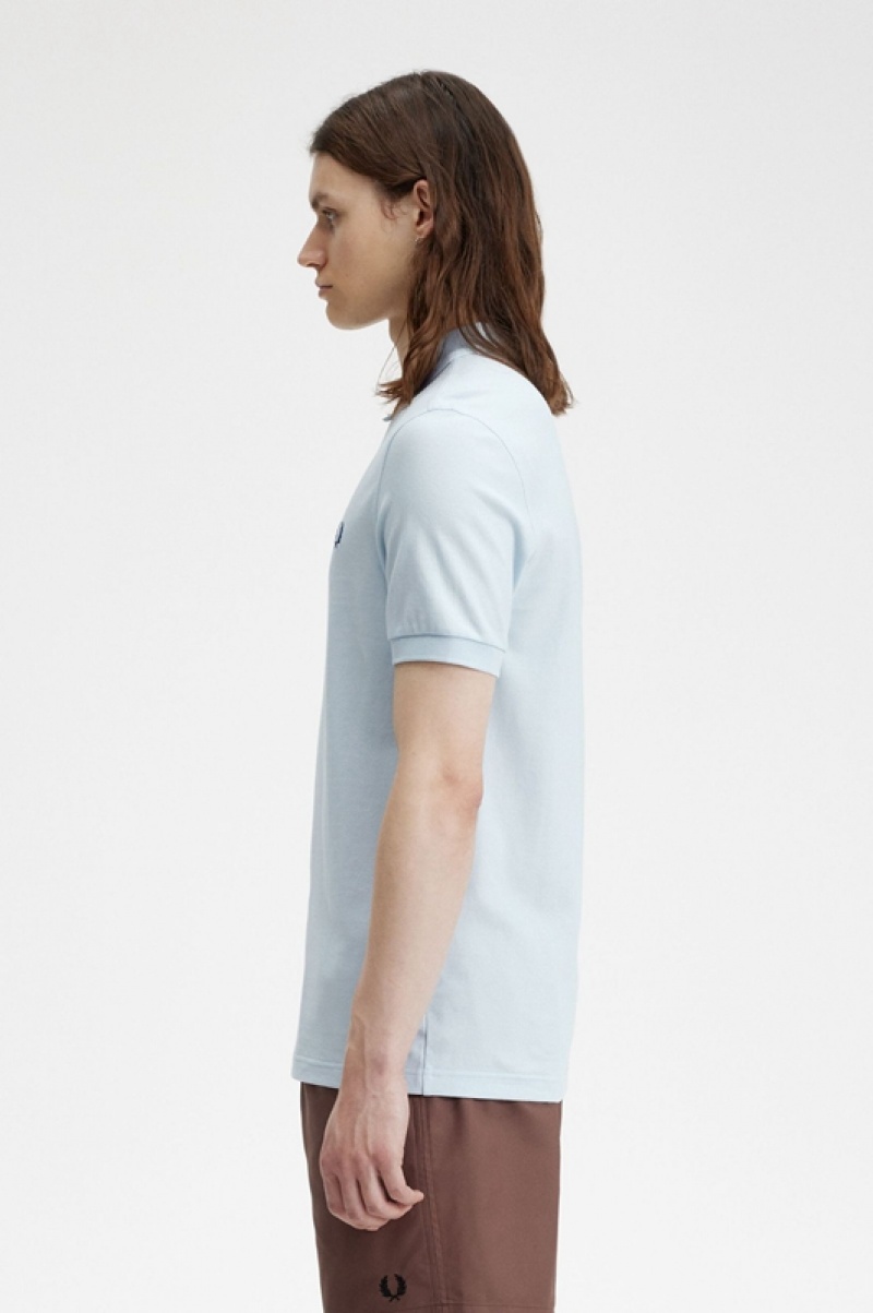 Fred Perry The Fred Perry Men's Shirts Blue | FIE-127635