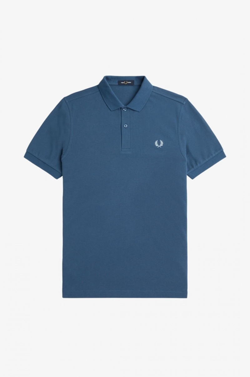 Fred Perry The Fred Perry Men's Shirts Blue | PDQ-278594