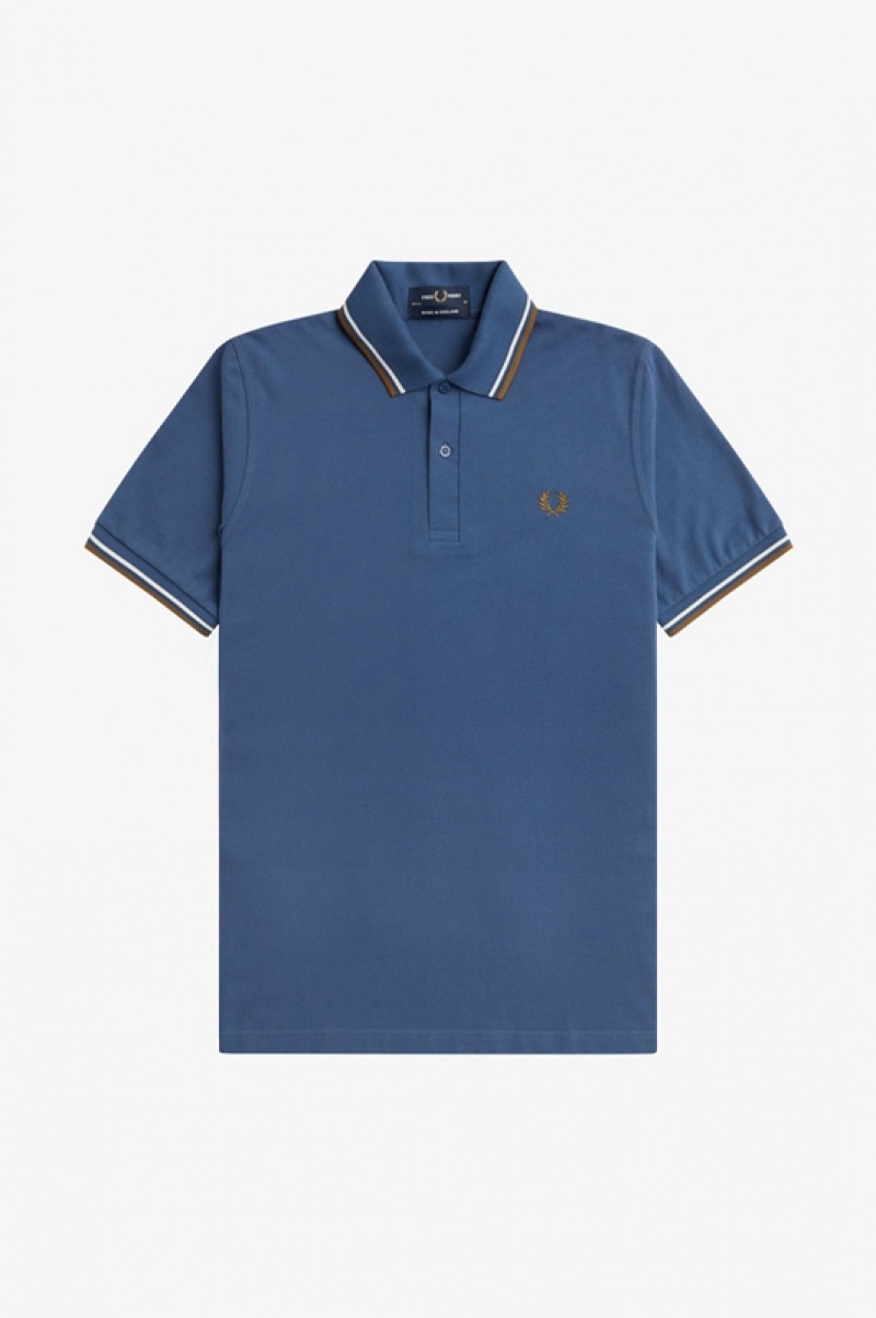 Fred Perry The Fred Perry Men's Shirts Blue | ESY-783519