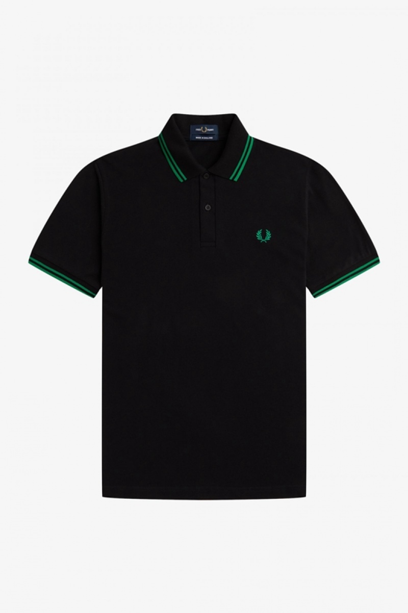 Fred Perry The Fred Perry Men's Shirts Black | EUC-637590