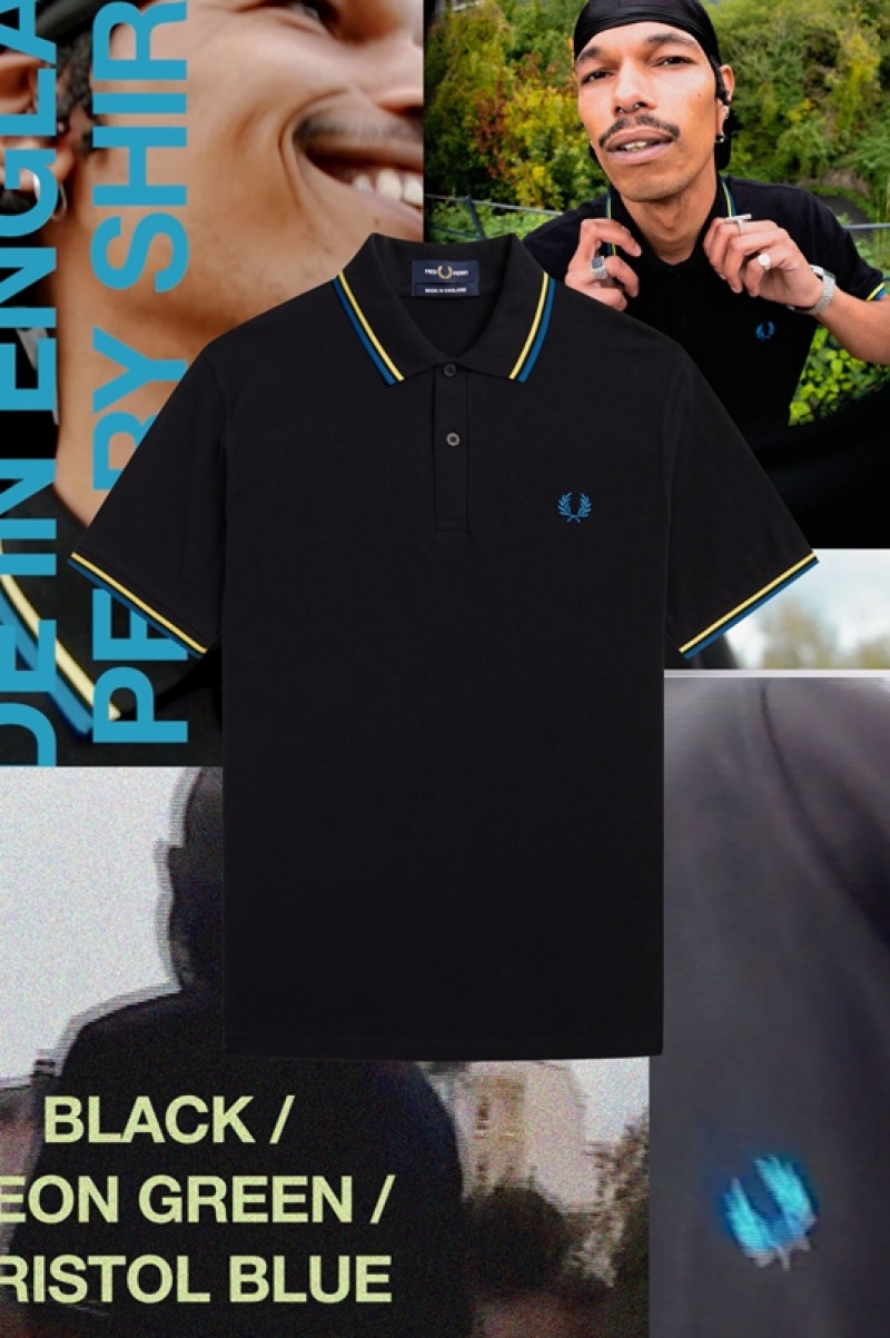 Fred Perry The Fred Perry Men's Shirts Black | WES-950213