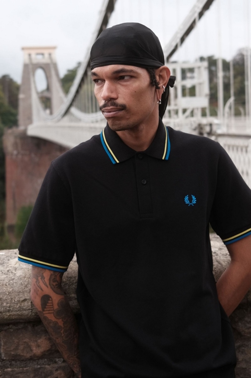 Fred Perry The Fred Perry Men's Shirts Black | WES-950213