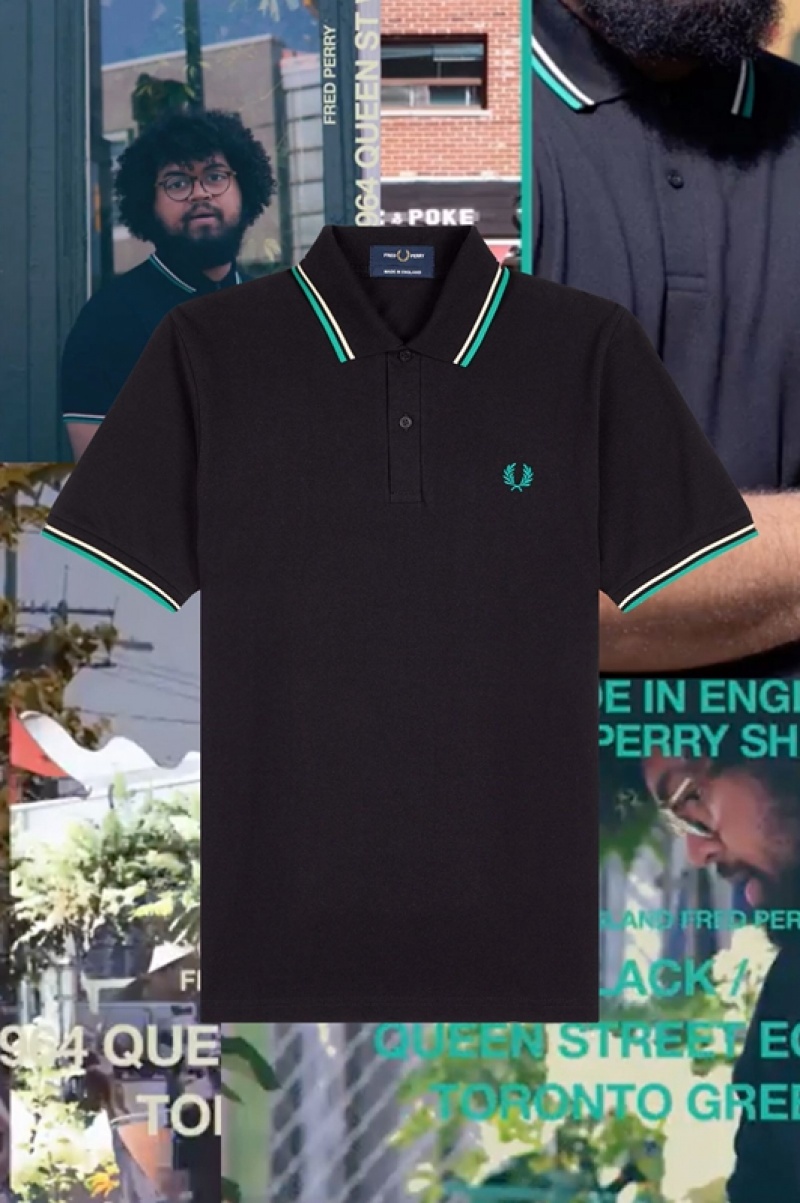 Fred Perry The Fred Perry Men's Shirts Black | WSF-306571