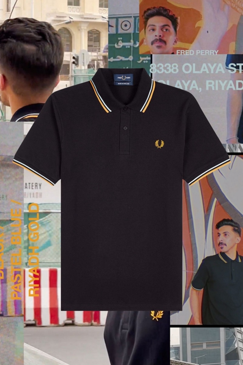 Fred Perry The Fred Perry Men's Shirts Black | CIX-178345