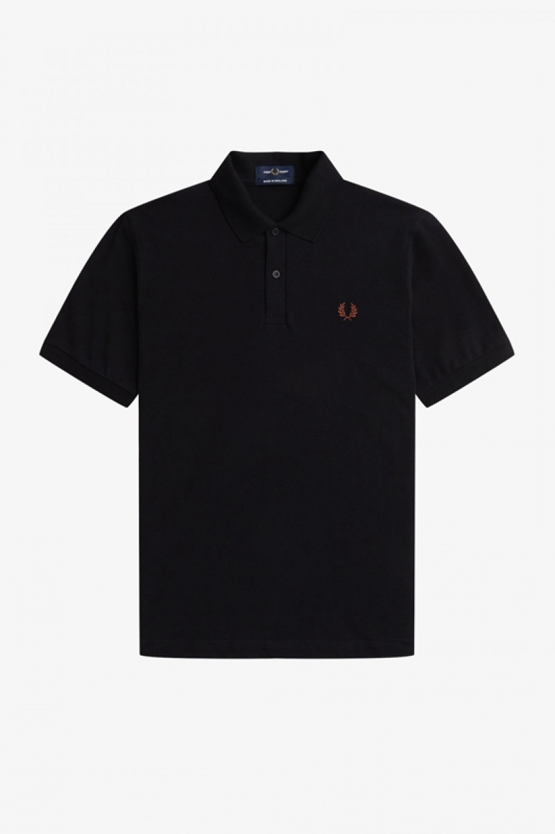 Fred Perry The Fred Perry Men's Shirts Black | IGD-142530