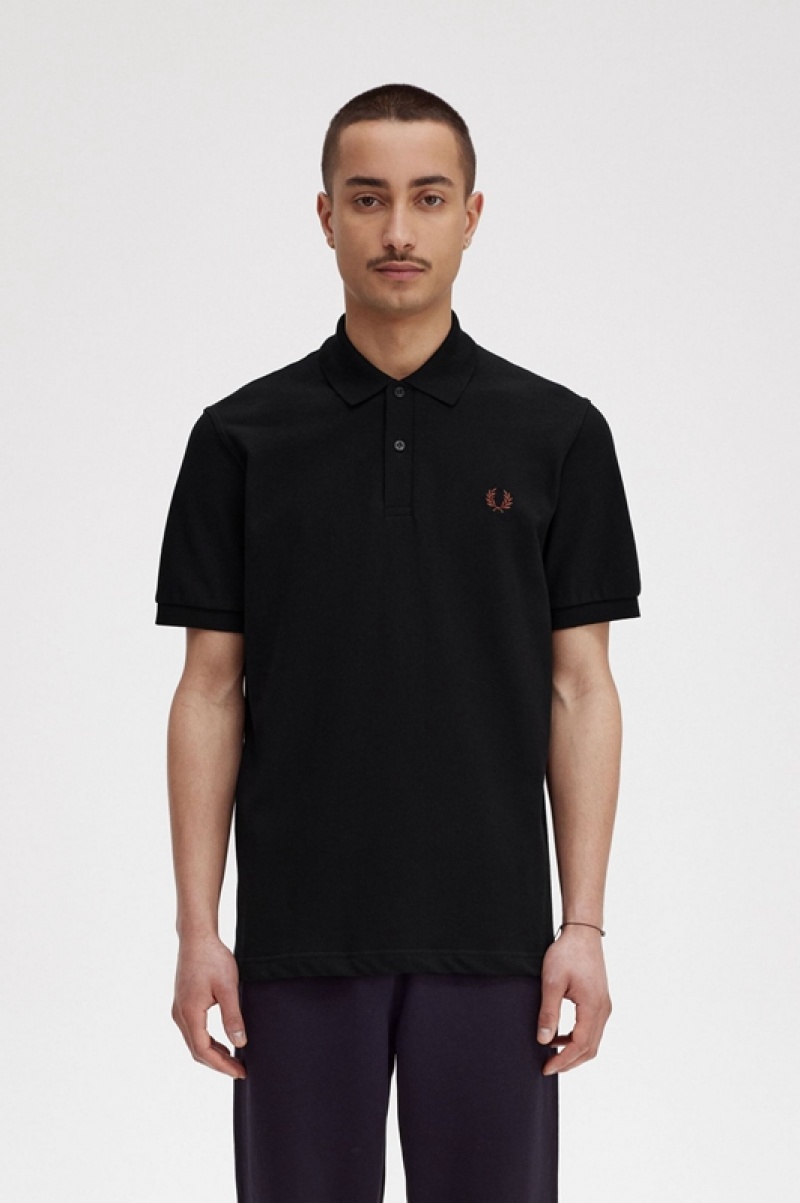 Fred Perry The Fred Perry Men's Shirts Black | IGD-142530