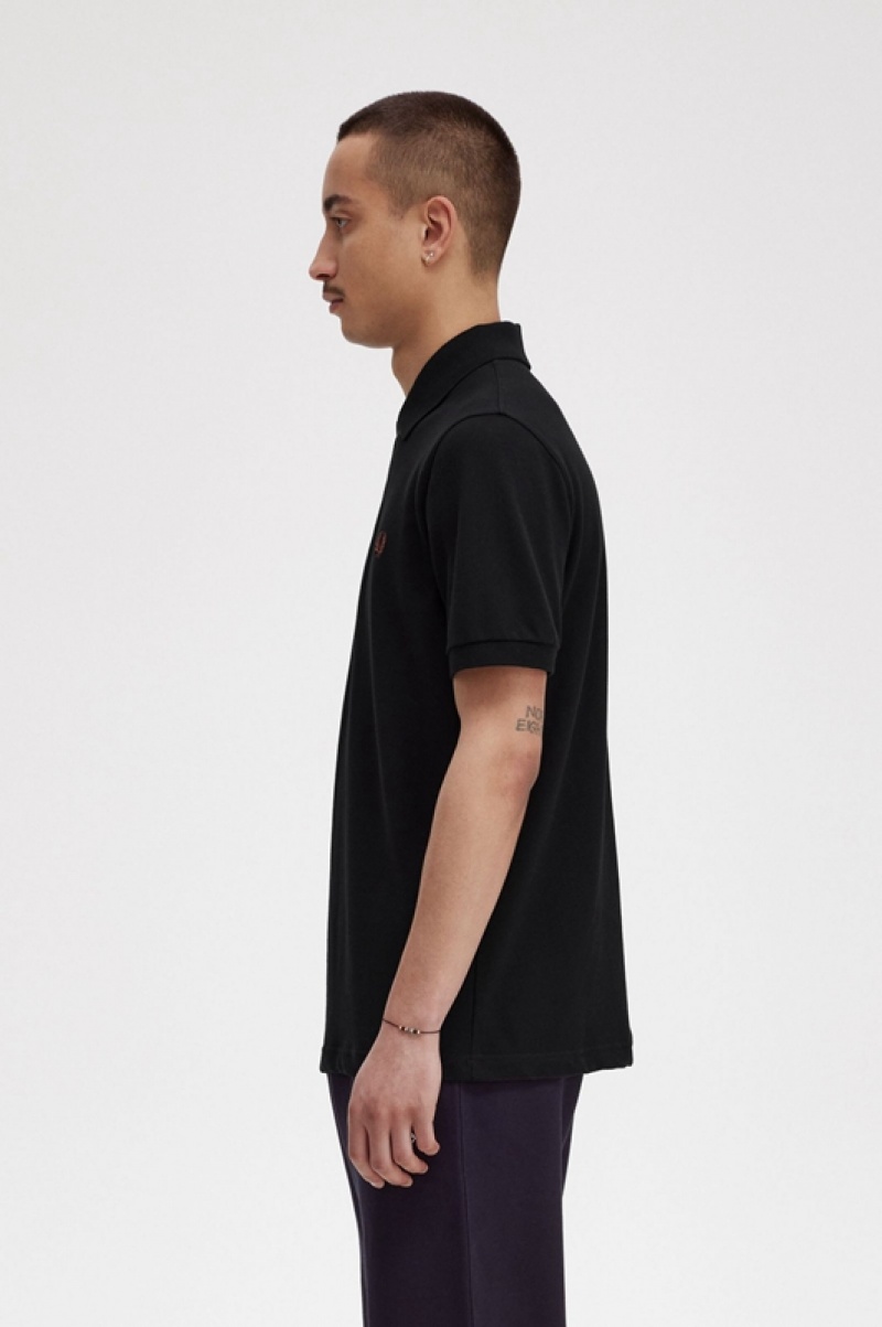 Fred Perry The Fred Perry Men's Shirts Black | IGD-142530