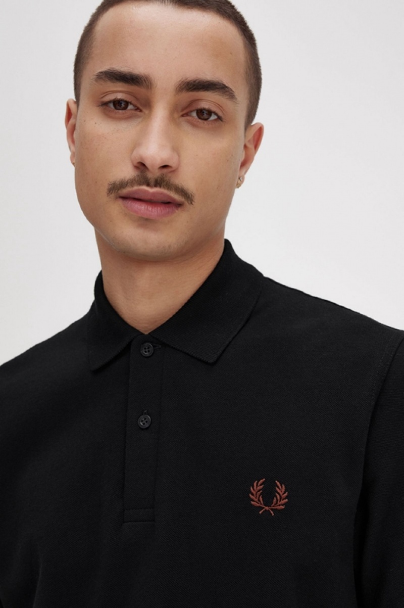 Fred Perry The Fred Perry Men's Shirts Black | IGD-142530