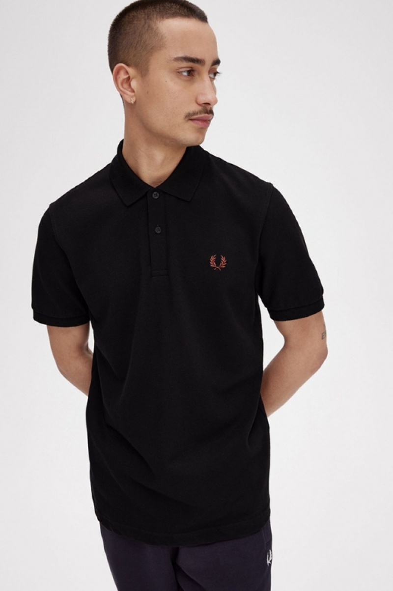 Fred Perry The Fred Perry Men's Shirts Black | IGD-142530