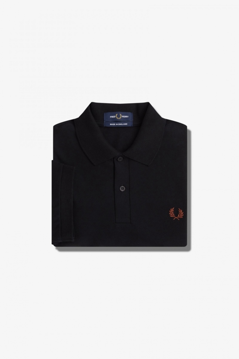 Fred Perry The Fred Perry Men\'s Shirts Black | IGD-142530