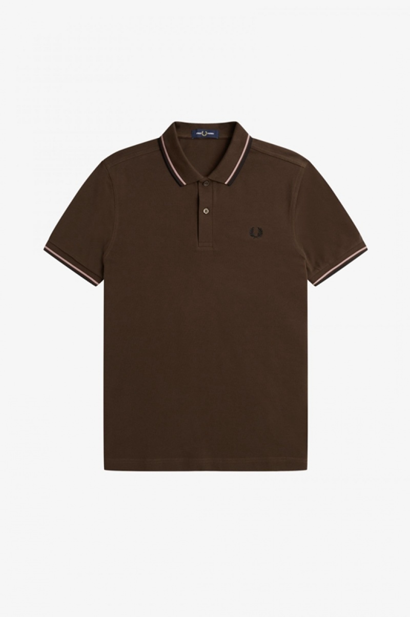 Fred Perry The Fred Perry Men's Shirts Brown | TOP-710465