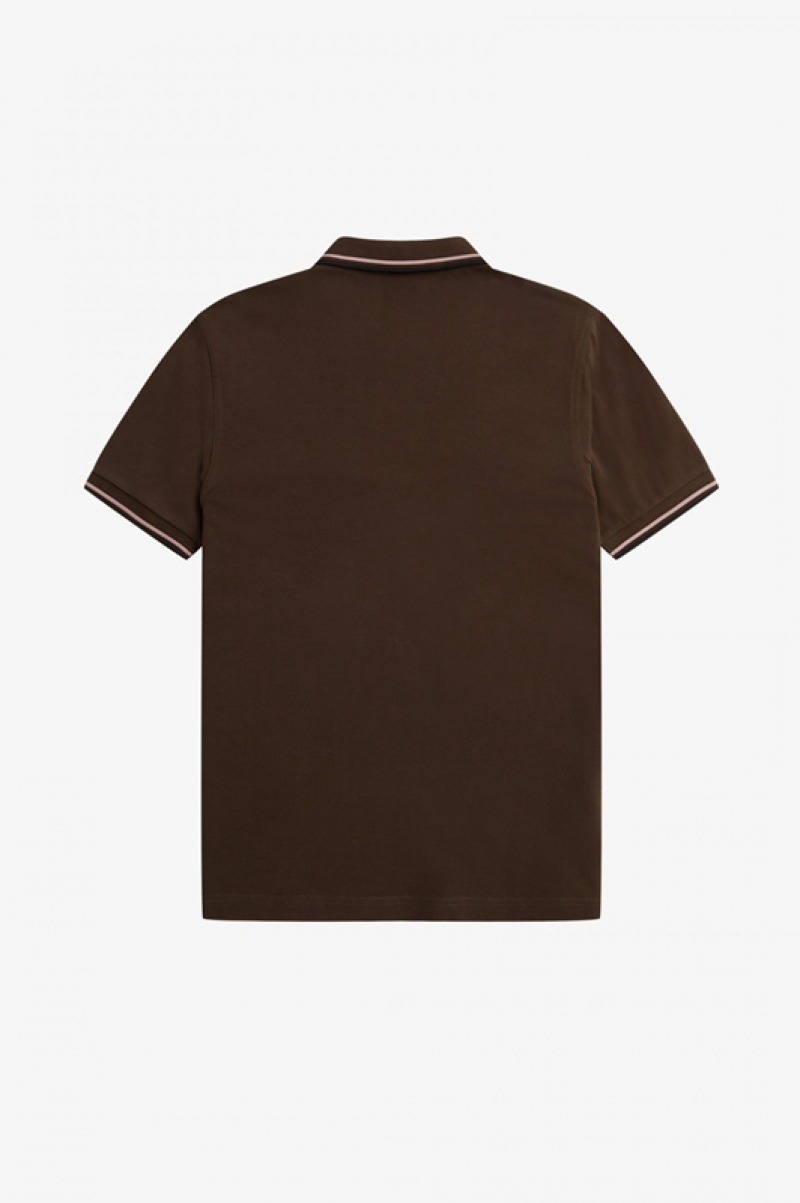 Fred Perry The Fred Perry Men's Shirts Brown | TOP-710465