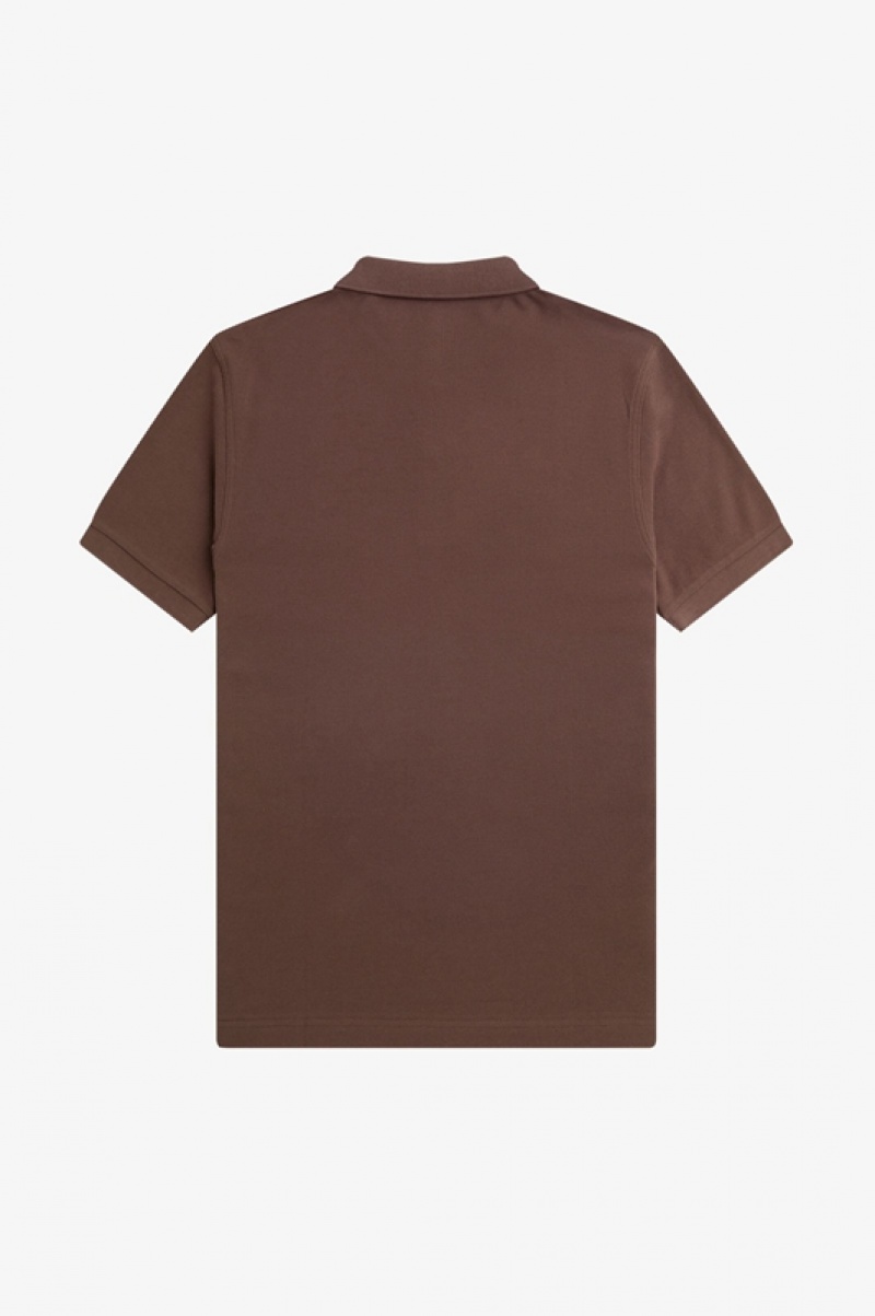 Fred Perry The Fred Perry Men's Shirts Brown | PRD-674891