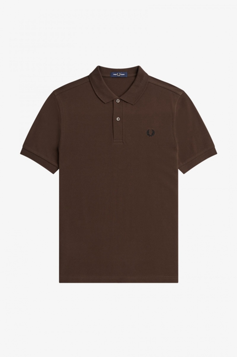 Fred Perry The Fred Perry Men's Shirts Brown | PZD-645903