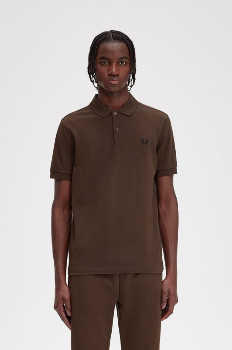 Fred Perry The Fred Perry Men's Shirts Brown | PZD-645903