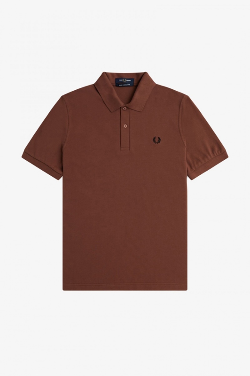 Fred Perry The Fred Perry Men's Shirts Brown | DHY-293576