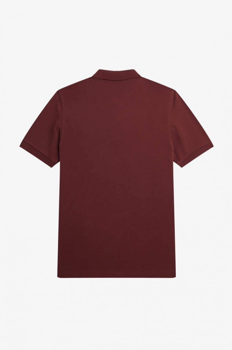 Fred Perry The Fred Perry Men's Shirts Burgundy | TAF-206531